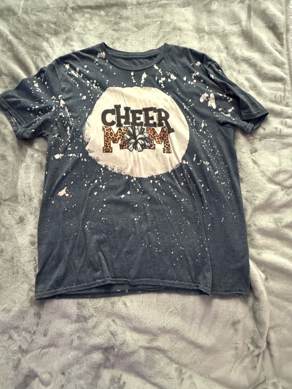 Cheer Mom Graphic Tee - Short Sleeve - Black/White